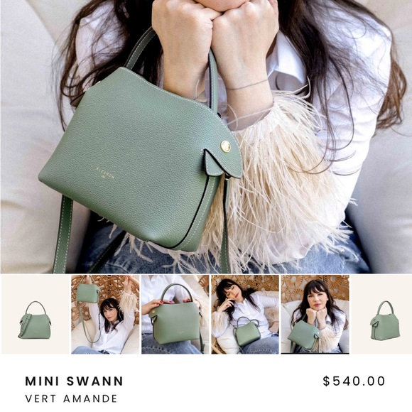 Fleuron Mini Swann Crossbody Bag - Picture 11 of 12